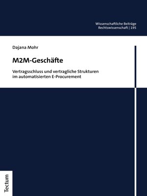 cover image of M2M-Geschäfte